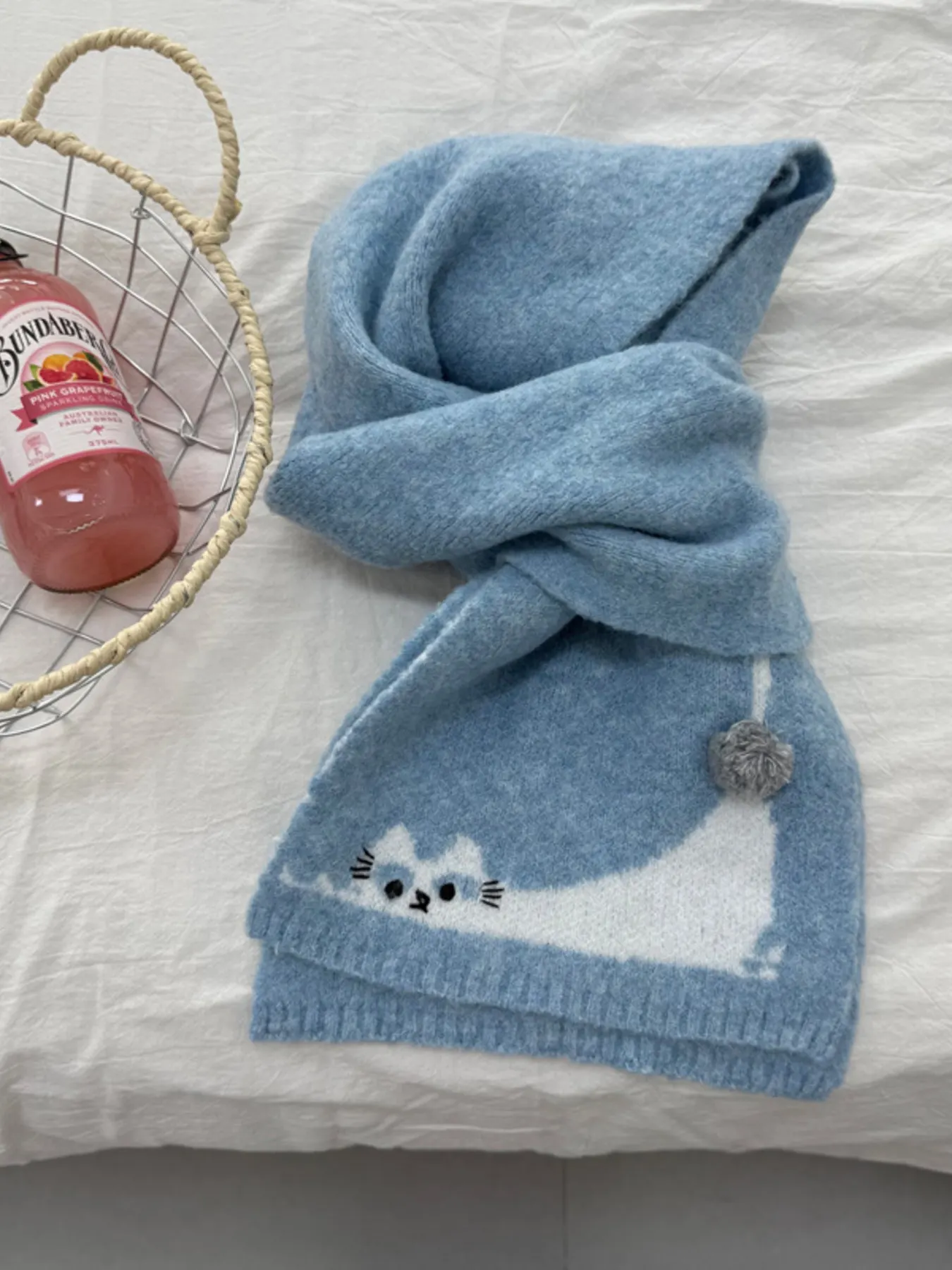 Cute Cat Knitted Scarf