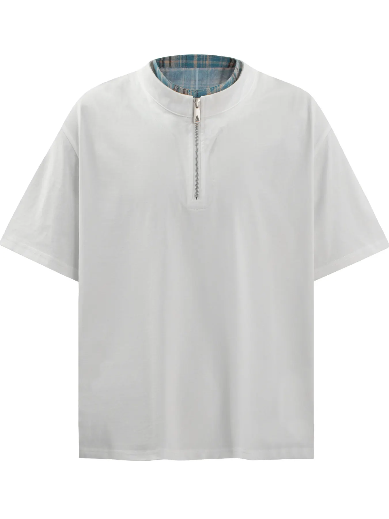 Men's Quarter Zip Short Sleeve Top